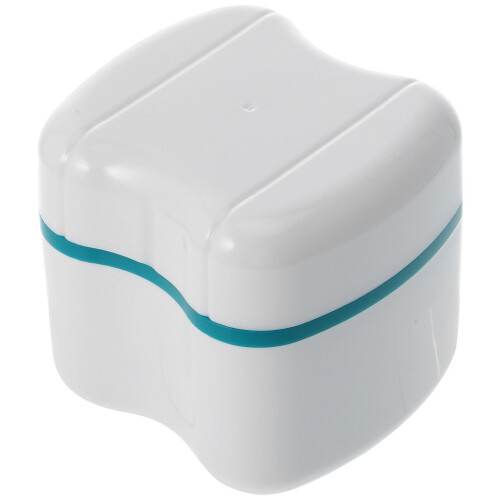 Scatola Custodia Per Dentiera Con Risciacquo Verde 1