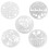 Plastic Baking Tools 5PCS Cake Decor Kit with Chocolate Spray Mold 2
