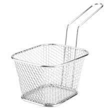 Durable Mini Stainless Steel Chips Basket for Deep Frying & Serving
