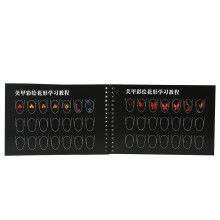 Nail Art Practice Book for Beginners, Black Paper, Model 02#