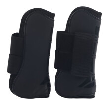 Horse Jumping Leg Boots Support Wraps Black 25x11.8cm Equestrian Gear