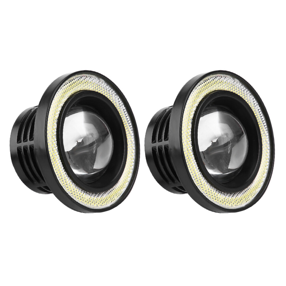 Universal Led Cob 10W Fog S 2Pcs 2.5In Daytime Running Angel Eyes Light 9331363303639