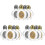 12 Pcs Heligt Tomt Glasflaska Graverad Fin Mini 4