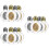 12 Pcs Heligt Tomt Glasflaska Graverad Fin Mini 9