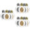 12 Pcs Heligt Tomt Glasflaska Graverad Fin Mini 8