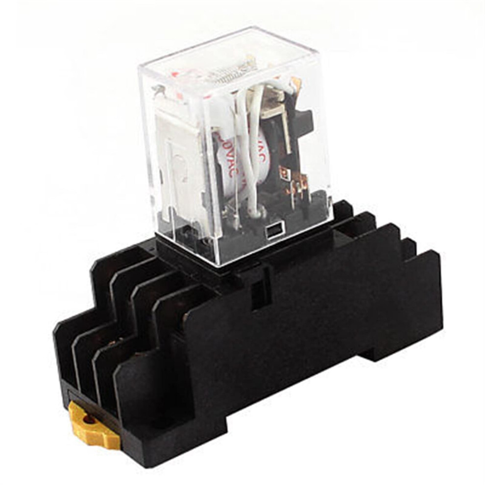 Ac380v Coil 3Pdt 11Pin Led General Purpose Power Relay With Socket 2 Pack Red 9105992291595
