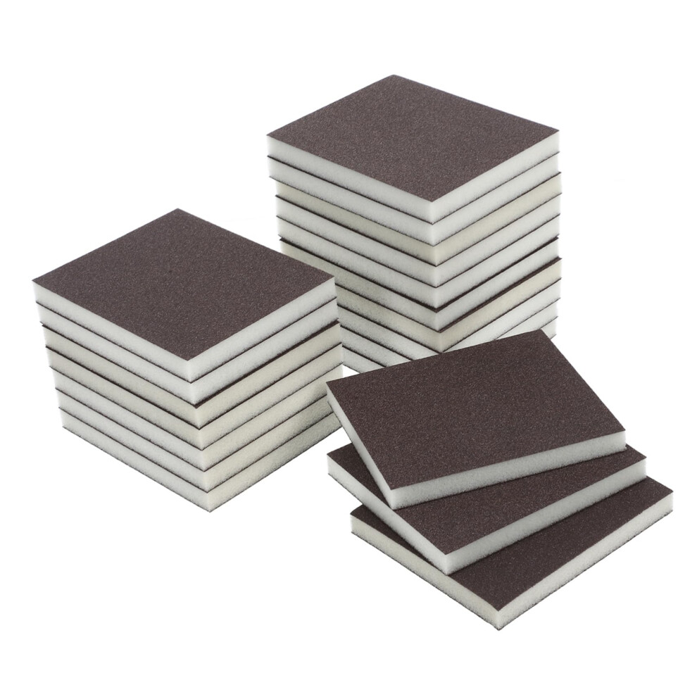 Hand Sander Blocks Fine Grit Doublesided Sponge Sanding Pads 20Piece Set For Drywall Metal Polishing Ergonomic Grip 9105992291861