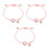 3 Delar Katteflätad Armband, Handknutet För Barn (Rosa) 9