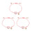 3 Delar Katteflätad Armband, Handknutet För Barn (Rosa) 8