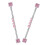 2 Titaniumstaal Barbell Piercing Sieraden Vrouwen En 1