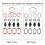 Engine Swirl Flaps Delete Kit 4x22mm Aluminum Rubber Gaskets E46 320d 3
