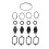 Engine Swirl Flaps Delete Kit 4x22mm Aluminum Rubber Gaskets E46 320d 5