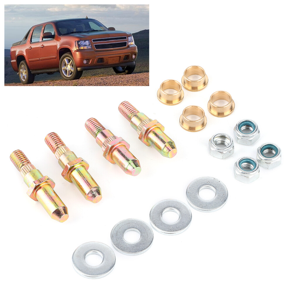 Car Door Hinge Pins & Bushings Kit For Chevrolet & Gmc (Steel/Brass) 9451363305010