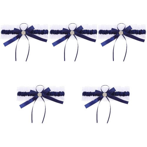 5Pcs Praktisk Lårband Mode Slips Lårband Mode Benring 2