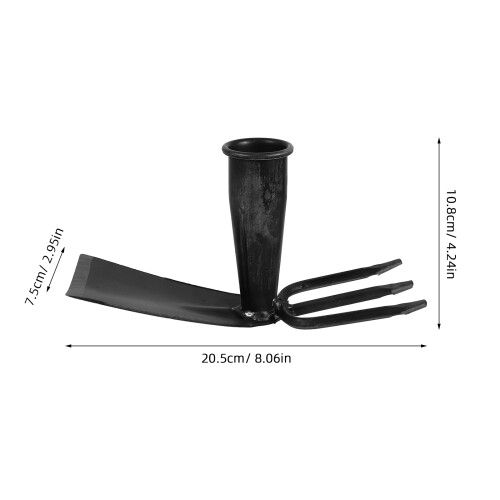 Handredskap Trädgårdshacka Grävgrävare Kolstål 7,5 Cm 1