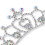 10 Pezzi In Strass Applique Per E 8