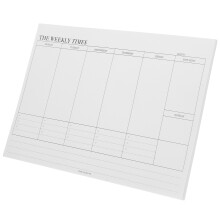 Weekly Notepad Månadsplaneringsblock Utrivningsblad Minneslapp