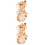 2 St Slagarmband Fyllda Barns (Giraffmodell) 5