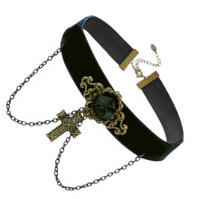 Två Flickors Halsband I Retrostil Korsanhängare