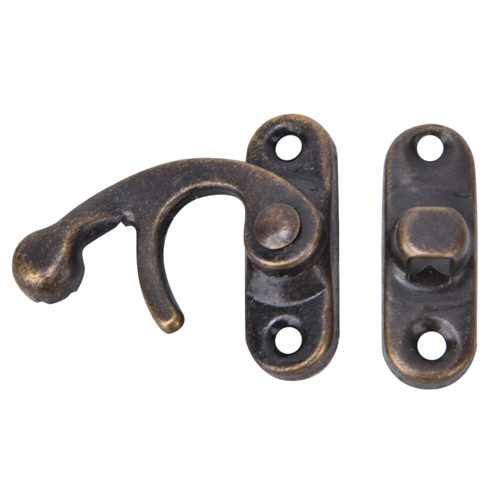 Iron Hasp Hooks 30 Pack For Gift & Jewellery Boxes Retro Style 3.2X2.8cm Bronze 9381363311745