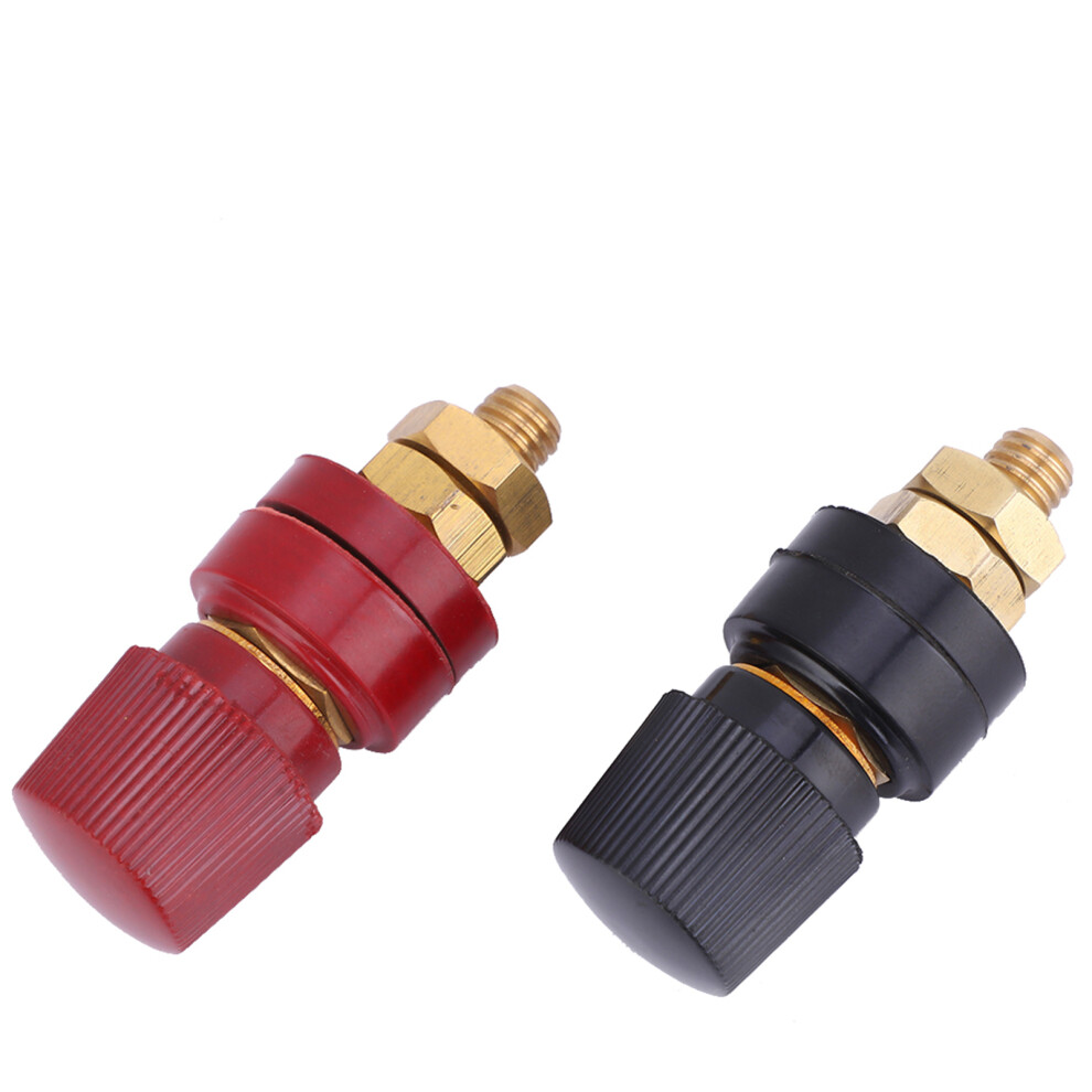Binding Post Brass Pillar Terminal Block 2Pcs M8 Thread 0V-380V 200A Australia 5061363313386