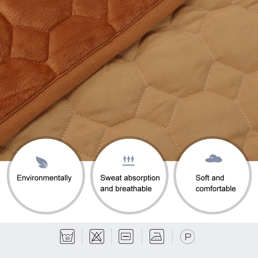 Comfortable 80x190cm SPA Bed Cover with Round Breath Hole - Camel