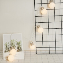 LED String Lights 1.5m 10 Bulbs Milk White Warm White for Home Garden Courtyard