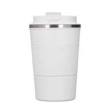 Tazza termica da viaggio, a doppia parete in acciaio inossidabile, con coperchio a prova di perdite e schizzi, impugnatura antiscivolo e base stabile