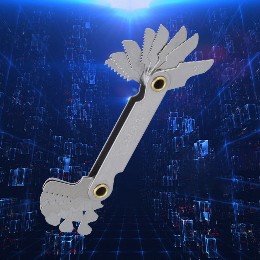 Metric 60 Stainless Steel Screw Thread Pitch Gauge Precision Measurement Tool 5031363314300