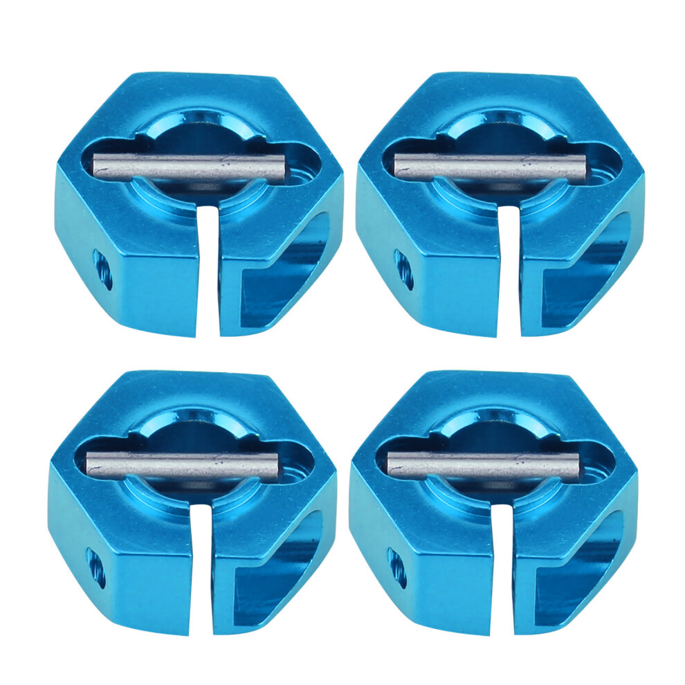 12Mm Wheel Hex Hub Adapter For 1/10 Scale Rc Car Universal 6Mm Fit Blue 3111363314998