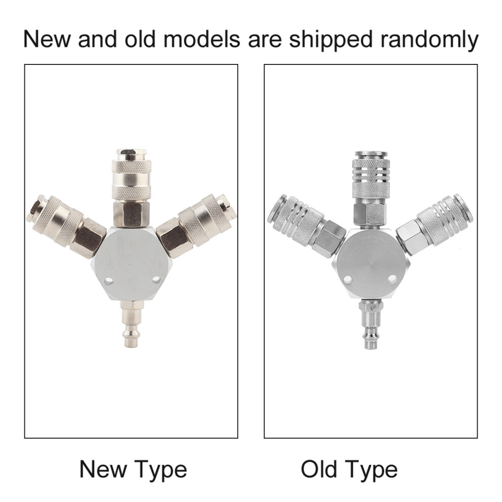 3-Way Air Hose Manifold Quick Coupler Connector Adapter Splitter 1/4'' F Npt Uk 8761363316789