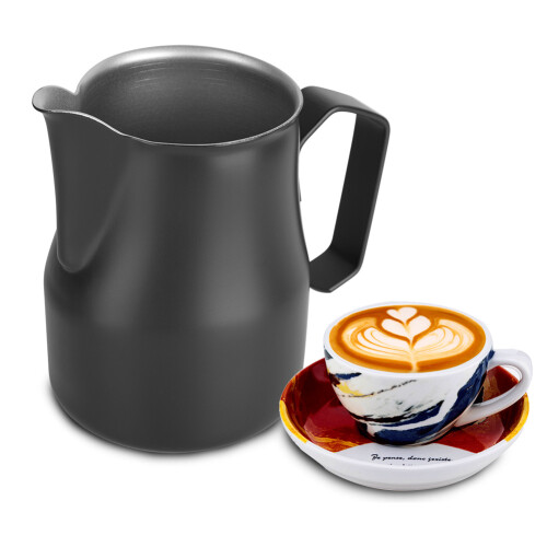 Αφρογαλα Precision Latte Art, Κανάτα ατμού εσπρέσο από ανοξείδωτο ατσάλι 304, αντικολλητική 2