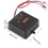 Black 12V Solar Battery Equalizer with Reverse Protection, Compact 70x70mm 10