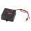 Black 12V Solar Battery Equalizer with Reverse Protection, Compact 70x70mm 3