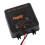 Black 12V Solar Battery Equalizer with Reverse Protection, Compact 70x70mm 6