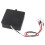Black 12V Solar Battery Equalizer with Reverse Protection, Compact 70x70mm 12