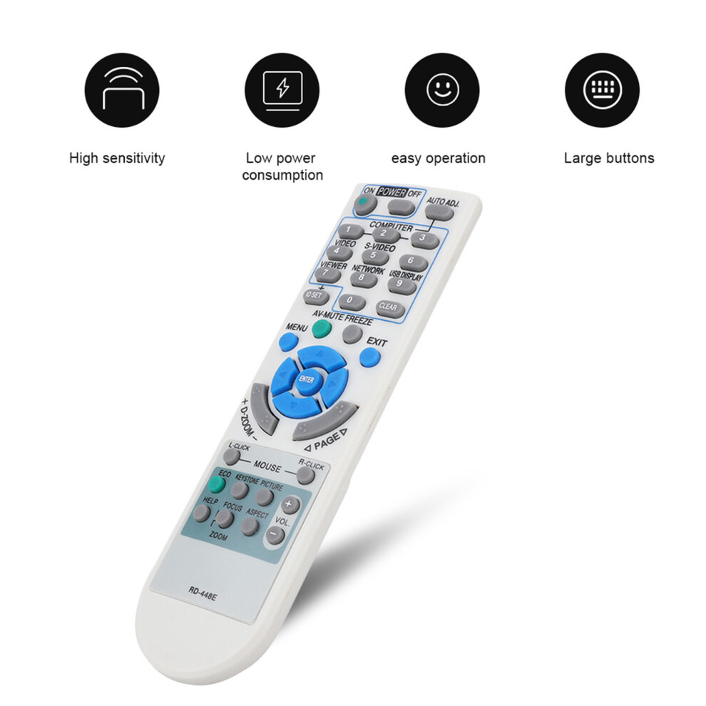 Universal Projector Remote For Nec Rd-448E, Long Distance, Easy Use 8061363317220