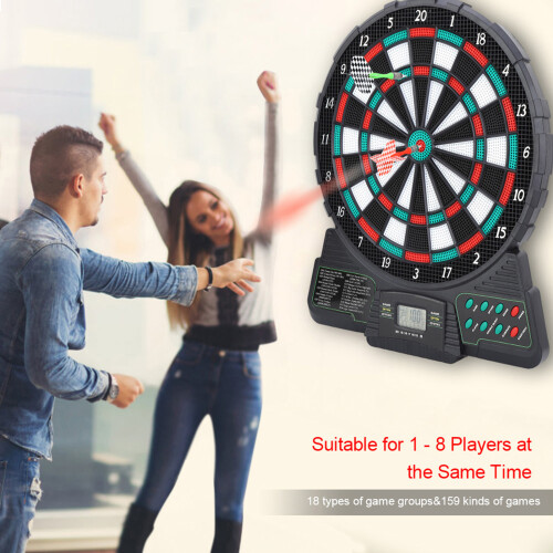 Multiplayer Electronic Dartboard with Sound Features 18 Game Groups