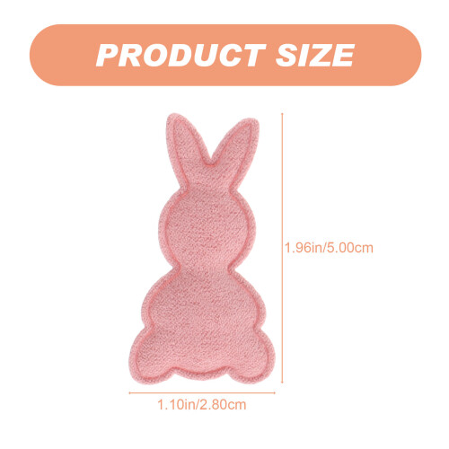 50Pcs Håraccessoarer Kläder Fäll Kaninmaterial Påsk Diy 1