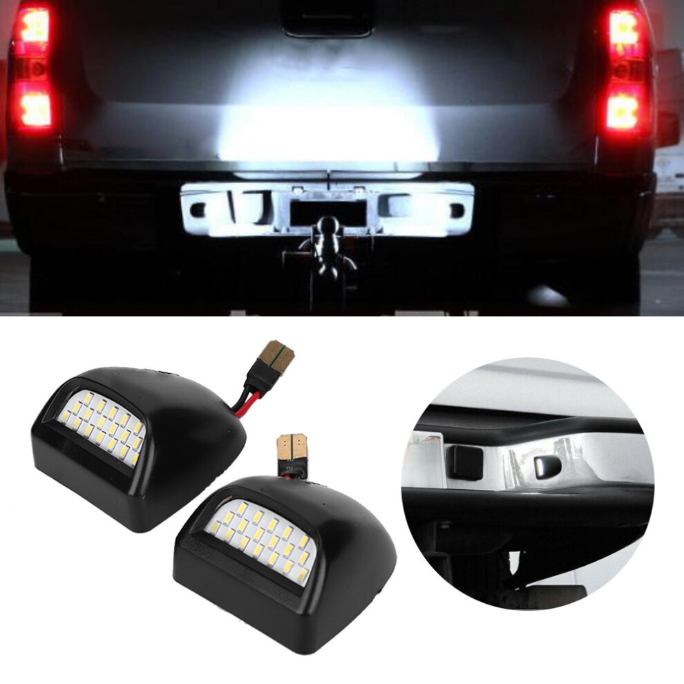 2Pcs Dc12v Signal S For Cadillac Escalade License Plate Light 7901363317619