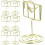 20Pcs Steel Wire Place Card Holders Envelope Shape Table Stands 1