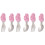 6 Pcs Barns Bestick Med Silikonhandtag Av Rostfritt 4