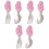 6 Pcs Barns Bestick Med Silikonhandtag Av Rostfritt 3