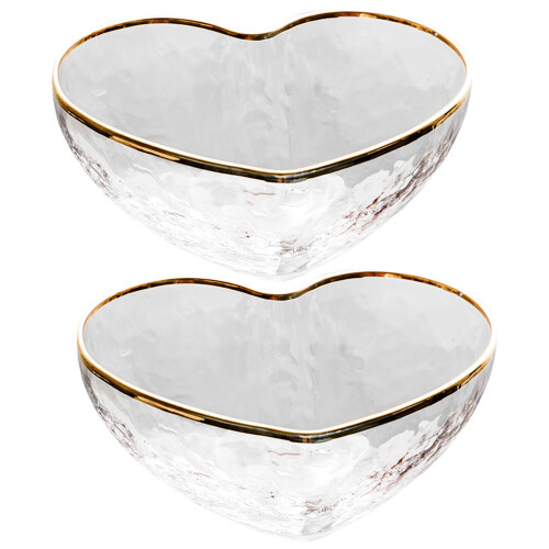 4 Puddingskåtar Hjärtformade För