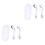 2 Set Barnbestick Sked Träningsbestick Vit 4