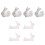 8Pcs Keramiska Chopstick Holders Rest Påskdekorationer 1