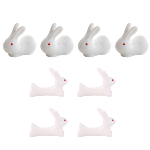 8Pcs Keramiska Chopstick Holders Rest Påskdekorationer