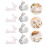 8Pcs Keramiska Chopstick Holders Rest Påskdekorationer 7