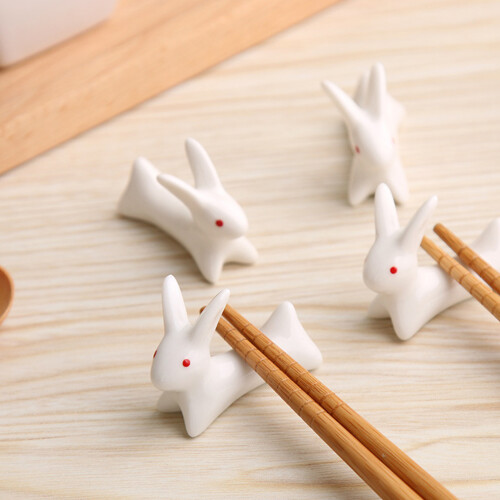 8Pcs Keramiska Chopstick Holders Rest Påskdekorationer 1