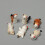 6Pcs Katt Design Chokstavarstöd Japansk Keramik 8